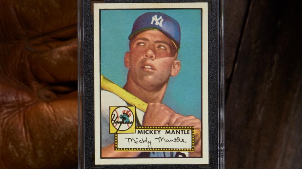 7) Mickey Mantle Baseball Cards, From Local Estate, As