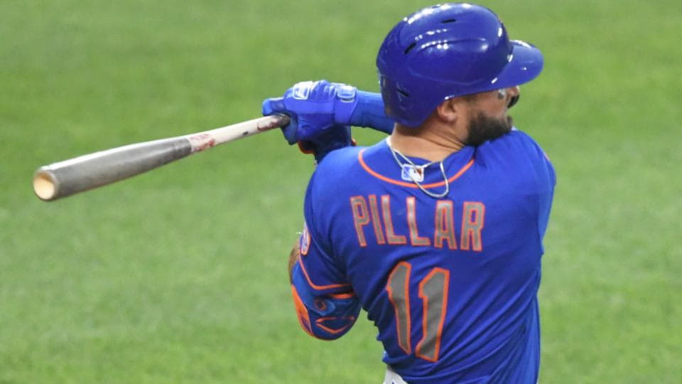 Mets' Kevin Pillar has multiple nasal fractures after taking 94 mph  fastball to the face vs. Braves