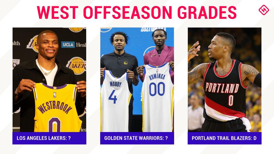 How did the Lakers, Warriors and Blazers grade out this offseason