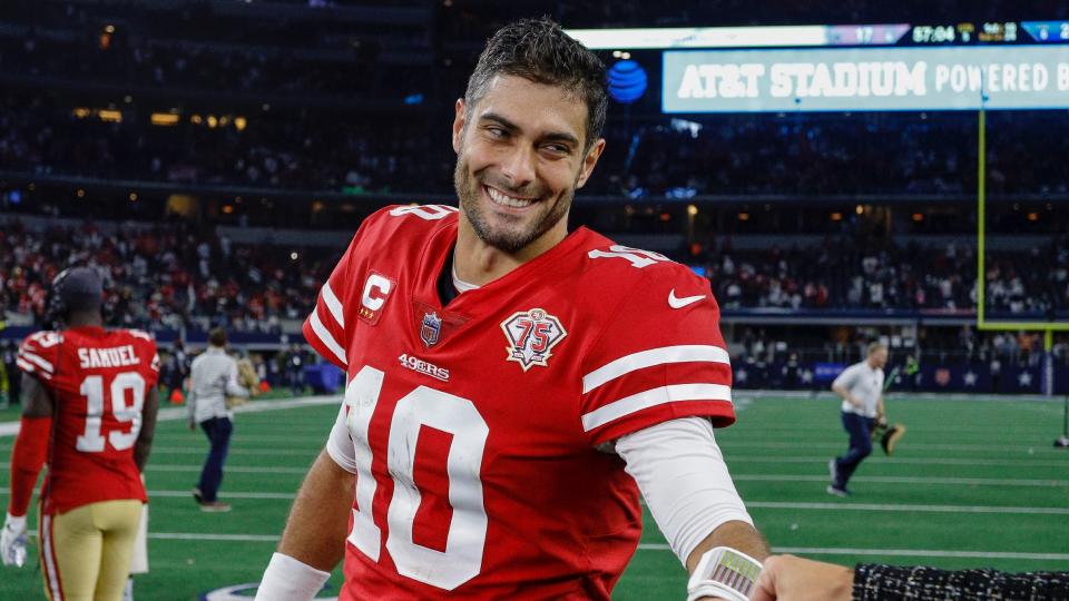 Will the 49ers minimize Jimmy Garoppolo if they are able to’t business him? ‘I do not kn New York Giants blouse ow what I’m going to do,’ says Kyle Shanahan