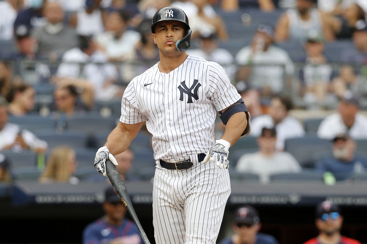New York Yankees news: Giancarlo Stanton e yankees mlb jersey 77