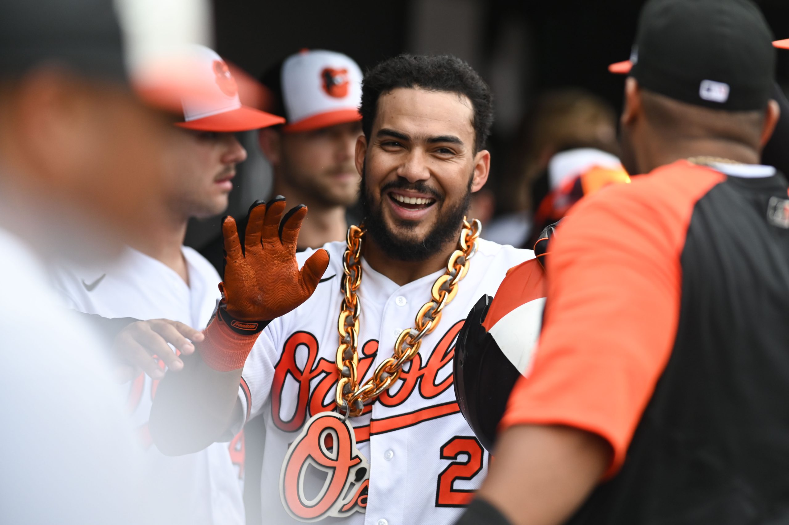 Has Anthony Santander earned a larger role in the long-term fu mlb new york  yankees official replica home jersey ture of the Orioles?