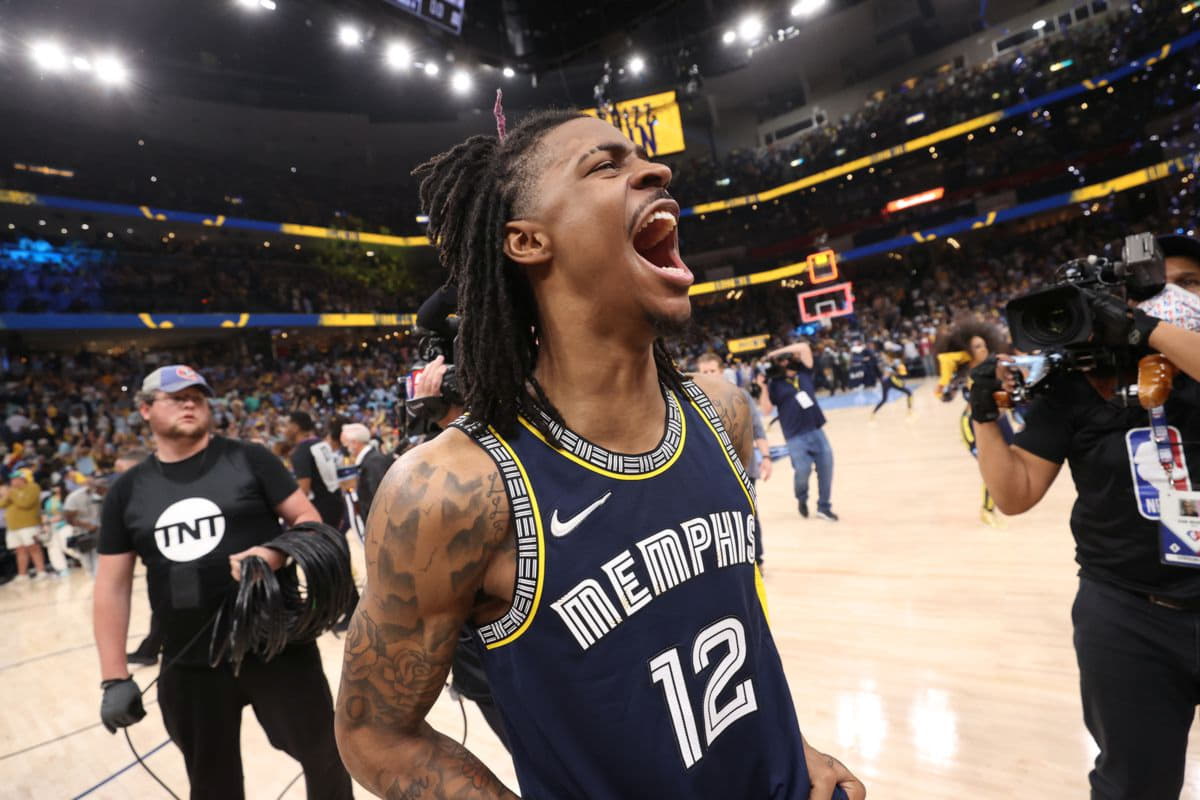 Ja Morant named to Second T luka doncic jersey signed eam All-NBA