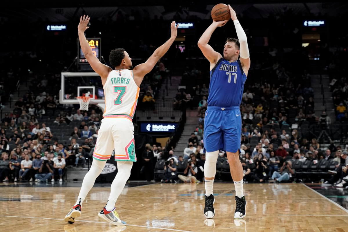 3 issues to mull because the luka doncic jersey  Mavericks host the Spurs