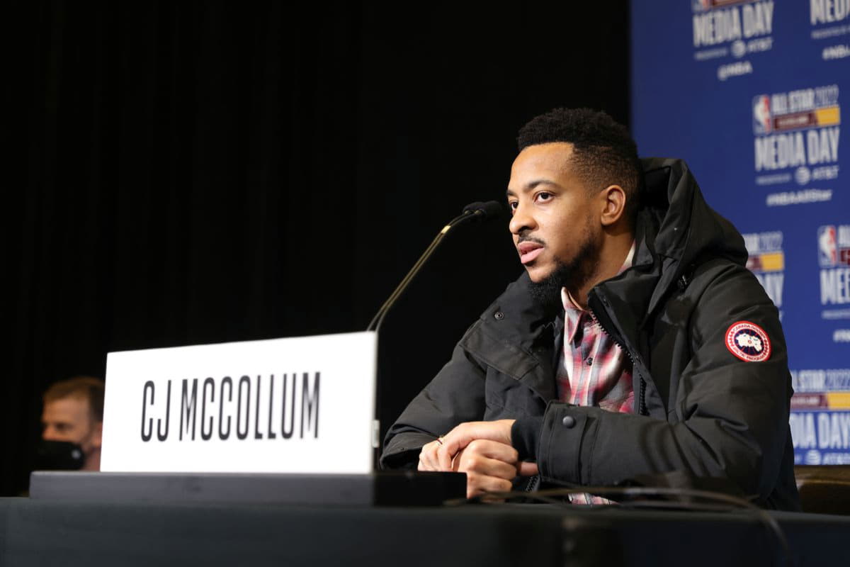 Don’t rely out CJ McCollum in t luka doncic jerseys onight’s 3-Level Contest