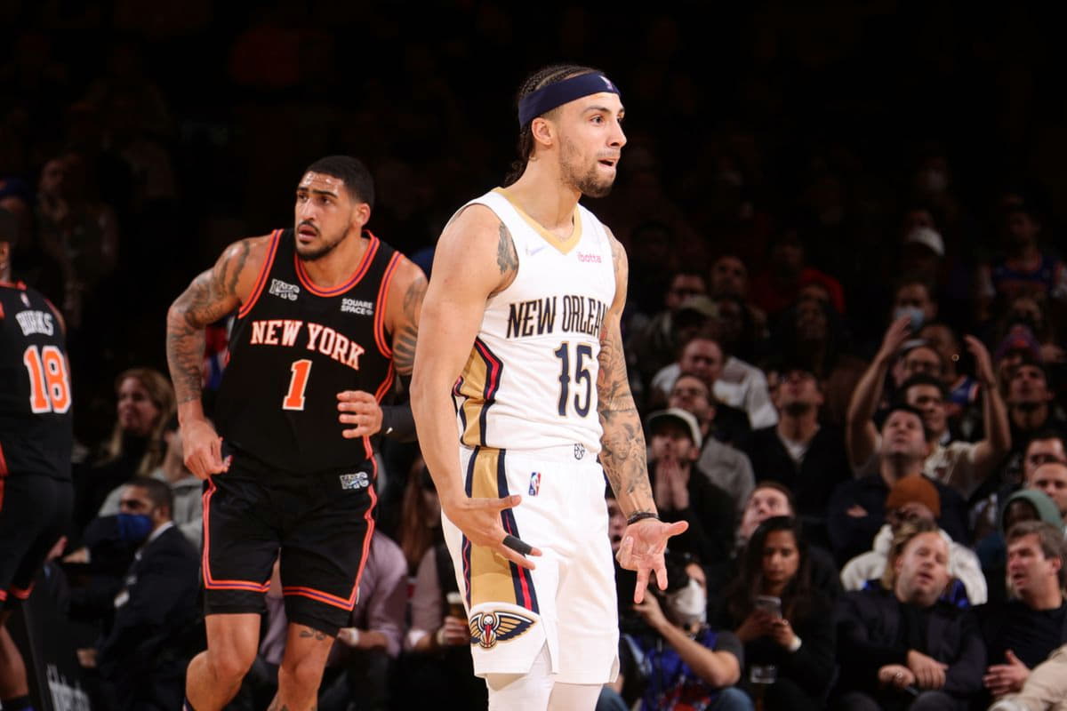Alvarado, Pelicans emerge kings of New York for one evening after defeating  luka doncic jersey youth 10-12 Knicks, 102-91