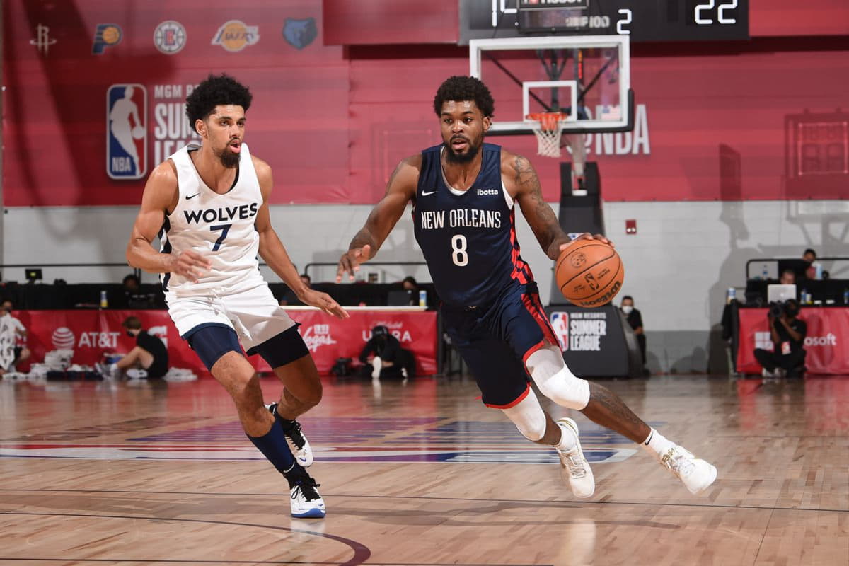 Pelicans beat Timberwolves 87-59 to complete  mavericks throwback jersey summer time league with excellent 5-0 document