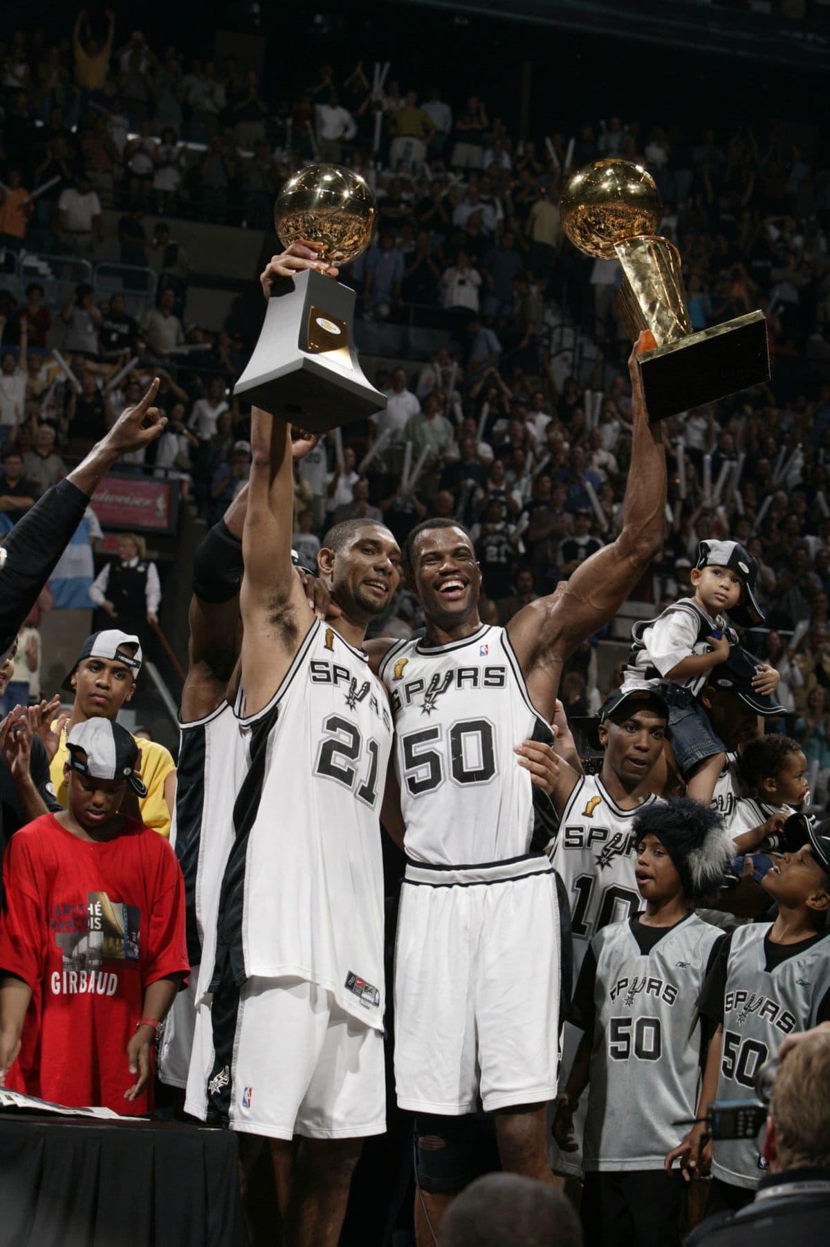 San Antonio Spurs Tim Duncan and David Robinson, 2003 Finals
