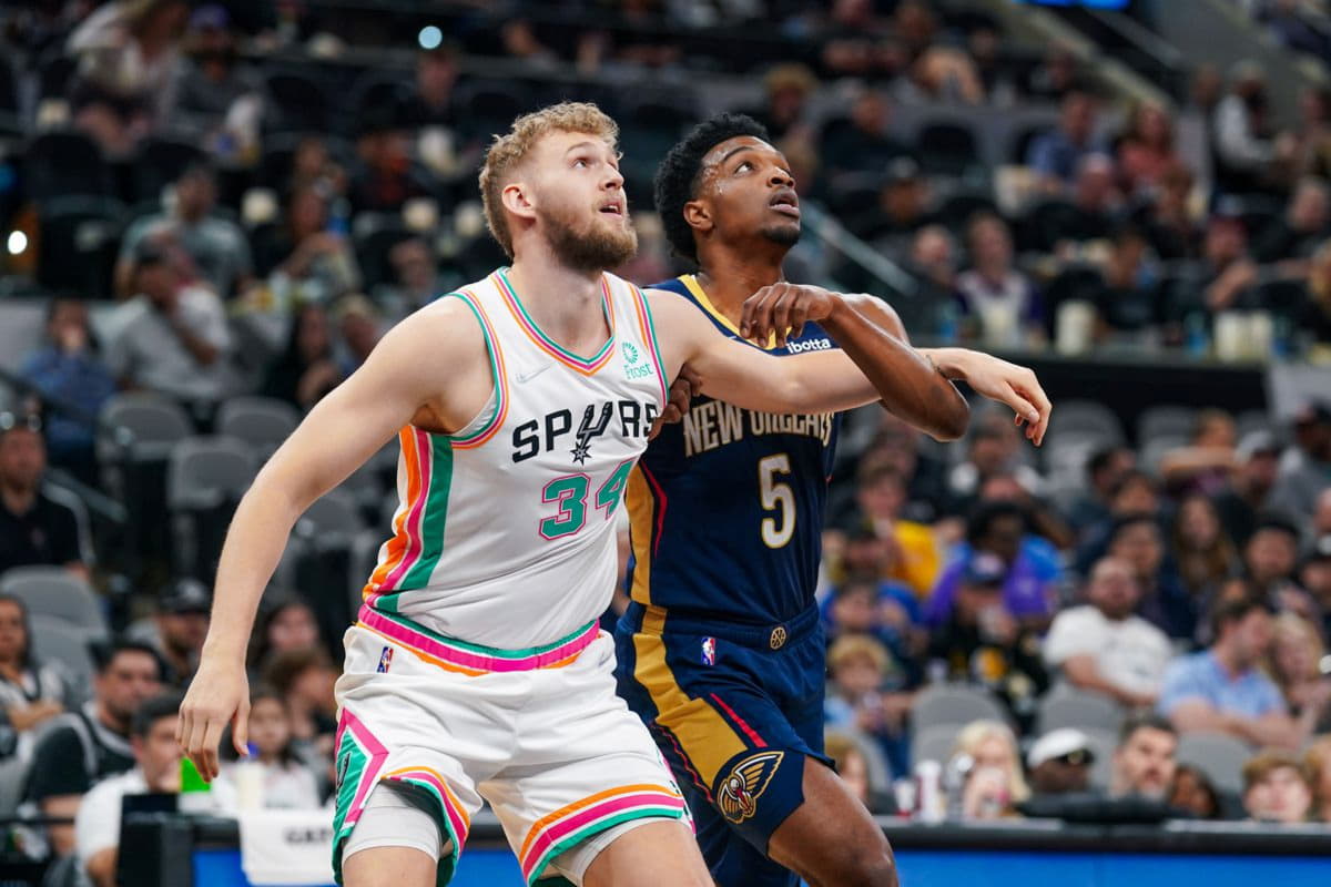 Spurs Participant season luka doncic world jersey  evaluate: Jock Landale confirmed flashes however lacked consistency