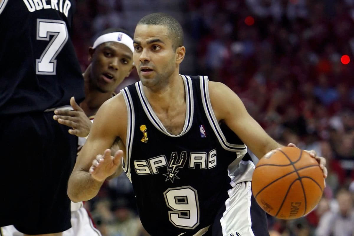 Tony Parker named to Al luka doncic hawks jersey l-Time NBA European First Group