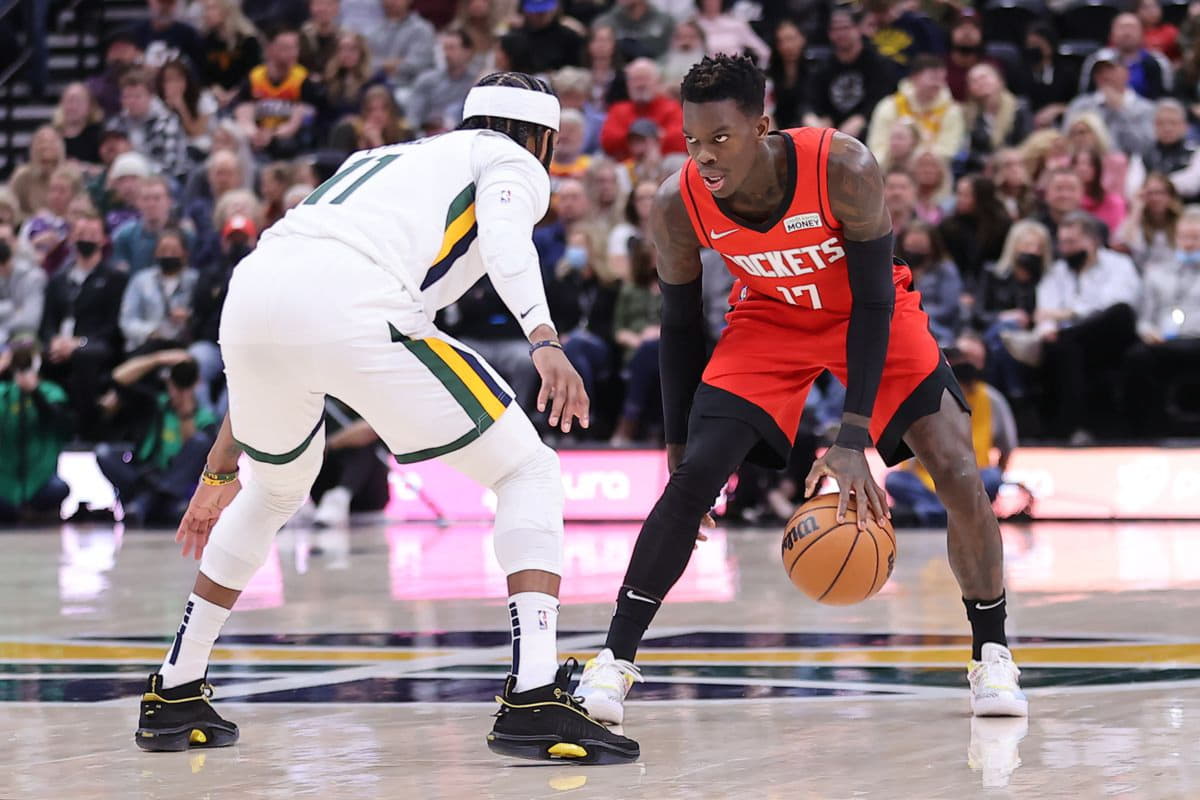 Dennis Schroder reportedly staying for th luka doncic jersey xl e remainder of the season with Rockets