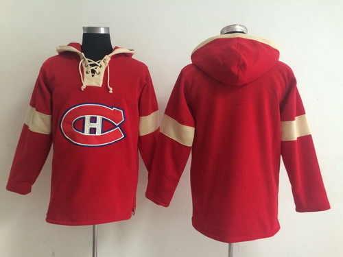 2014 Old Time Hockey Montreal Canadiens Blank Red Hoodie