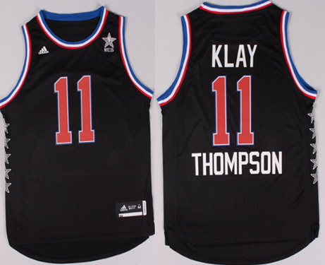 2015 NBA Western All-Stars #11 Klay Thompson Revolution 30 Swingman Black Jersey