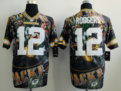 Nike Green Bay Packers #12 Aaron Rodgers 2014 Fanatic Fashion Elite Jersey