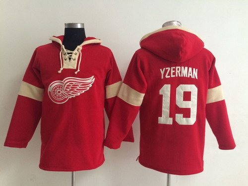 Old Time Hockey NHL Detroit Red Wings White Vintage Lacer Jersey