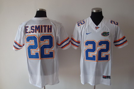 Florida Gators #22 E.Smith White Jersey