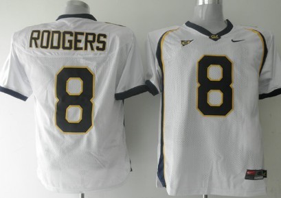 California Golden Bears #8 Rodgers White Jersey