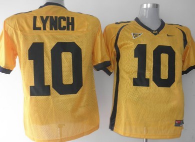 California Golden Bears #10 Lynch Yellow Jersey 