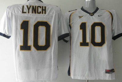 California Golden Bears #10 Lynch White Jersey 