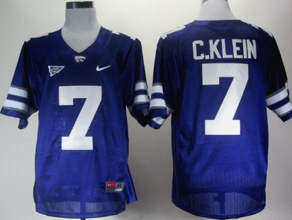 Kansas State Wildcats #7 Collin Klein Purple Jersey 