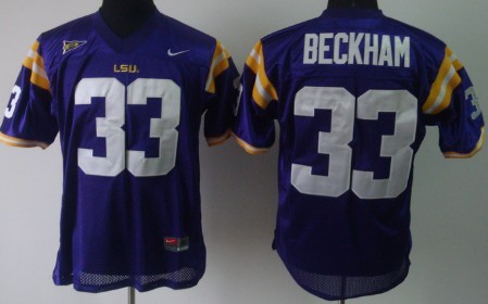 LSU Tigers #33 Odell Beckham Purple Jersey 