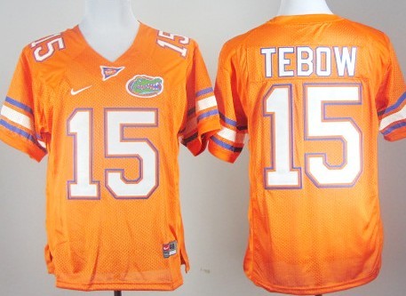 Florida Gators #15 Tim Tebow Orange Jersey 