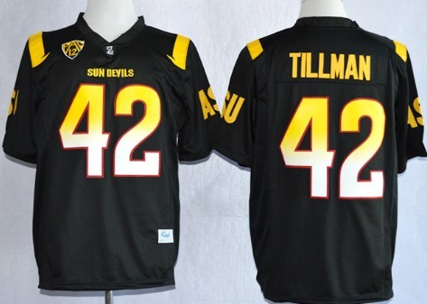 Arizona State Sun Devils #42 Pat Tillman 2013 Black Jersey 