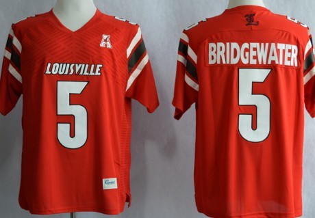 Louisville Cardinals #5 Teddy Bridgewater Red Jersey