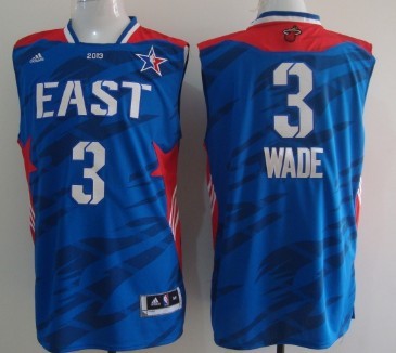 Miami Heat #3 Dwyane Wade 2013 All-Star Revolution 30 Swingman Blue Jersey 