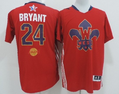 Los Angeles Lakers #24 Kobe Bryant 2014 All-Star Revolution 30 Swingman Red Jersey 