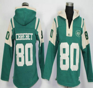 Men's New York Jets #80 Wayne Chrebet Green Team Color 2015 NFL Hoodie