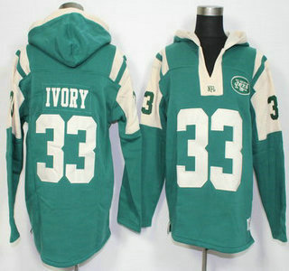 Men s New York Jets 33 Chris Ivory Green Team Color 2015 NFL Hoodie on sale for Cheap wholesale from China