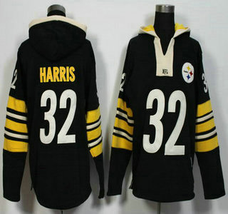 Men's Pittsburgh Steelers #32 Franco Harris Black Retired Player 2015 NFL Hoodie