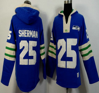 Nike Seattle Seahawks #25 Richard Sherman Light Blue 2015 NFL Hoody