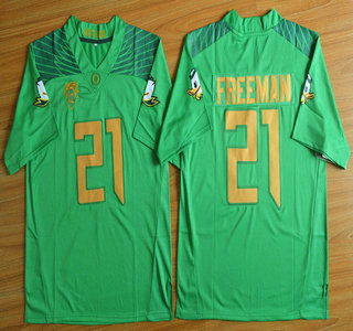 Oregon Duck #21 Royce Freeman Light Green College Football Nike Limited Jersey
