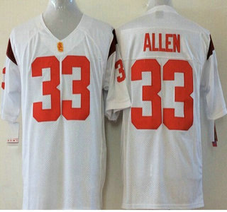 USC Trojans #33 Marcus Allen 2015 White Jersey