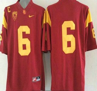 USC Trojans #6 Cody Kessler Red 2015 College Football Nike Limited Jersey
