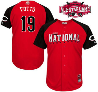 National League Cincinnati Reds #19 Joey Votto Red 2015 All-Star Game Player Jersey