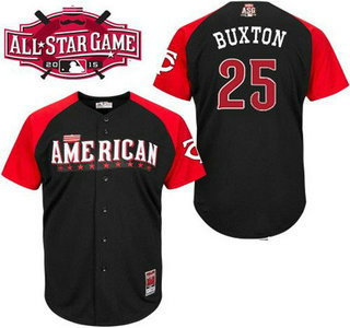 American League Minnesota Twins #25 Byron Buxton Black 2015 All-Star Game Player Jersey