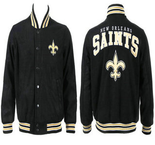 New Orleans Saints Black Jacket FG