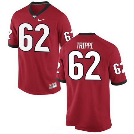 Men's Georgia Bulldogs #62 Charley Trippi Red Stitched College Football 2016 Nike NCAA Jersey