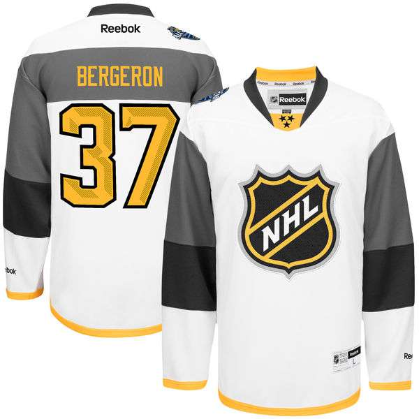 Men's NHL #37 Patrice Bergeron Reebok 2016 All-Star Premier Jersey - White