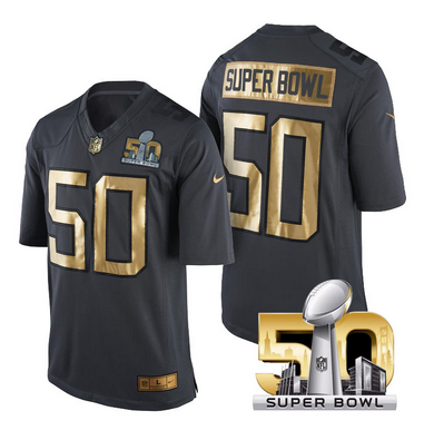NFL Super Bowl 50 Black Generic Limited Jersey