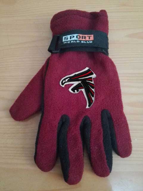 Atlanta Falcons NFL Adult Winter Warm Gloves Burgundy