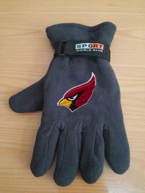 Arizona Cardinals NFL Adult Winter Warm Gloves Dark Gray