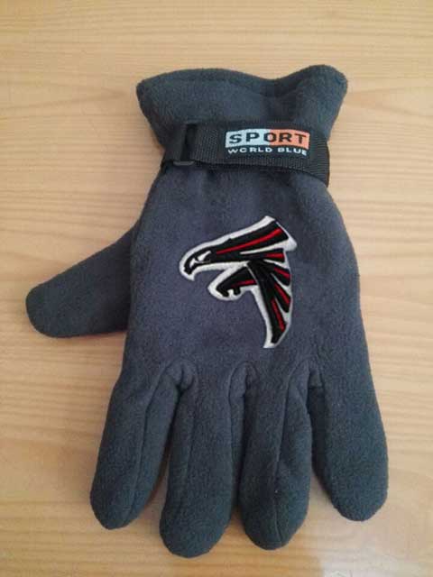 Atlanta Falcons NFL Adult Winter Warm Gloves Dark Gray
