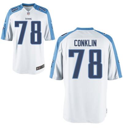 Youth Tennessee Titans #78 Jack Conklin Nike White 2016 Draft Pick Game Jersey