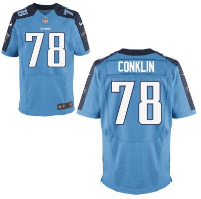 Youth Tennessee Titans #78 Jack Conklin Nike Light Blue 2016 Draft Pick Game Jersey