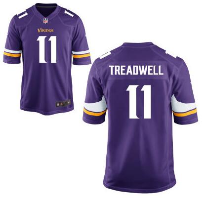Youth Minnesota Vikings #11 Laquon Treadwell Nike Purple 2016 Draft Pick Game Jersey