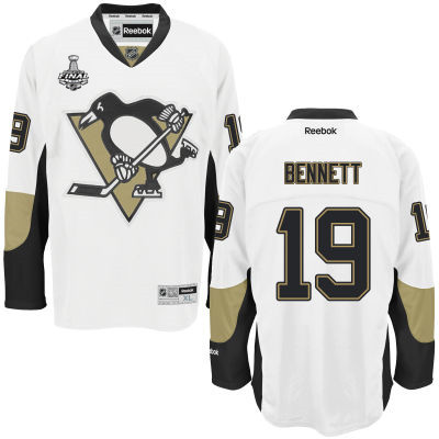 Men's Pittsburgh Penguins #19 Beau Bennett White Road 2016 Stanley Cup NHL Finals Patch Jersey